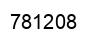 Number 781208 black image