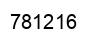 Number 781216 black image