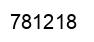 Number 781218 black image