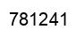 Number 781241 black image