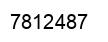 Número 7812487 imagen negro