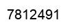 Number 7812491 black image