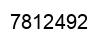 Number 7812492 black image
