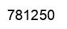 Number 781250 black image