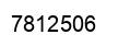 Number 7812506 black image