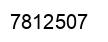 Number 7812507 black image