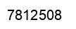 Number 7812508 black image