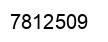 Number 7812509 black image
