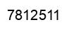 Number 7812511 black image