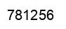 Number 781256 black image