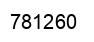 Number 781260 black image