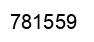 Number 781559 black image