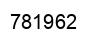 Number 781962 black image