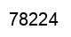 Number 78224 black image
