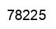 Number 78225 black image