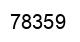Number 78359 black image
