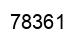 Number 78361 black image