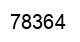 Number 78364 black image