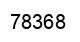 Number 78368 black image