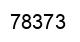 Number 78373 black image