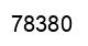 Number 78380 black image