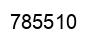 Number 785510 black image