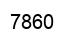 Number 7860 black image