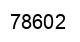 Number 78602 black image