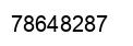 Número 78648287 imagen negro