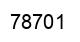 Número 78701 imagen negro