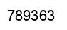 Number 789363 black image