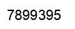 Número 7899395 imagen negro
