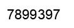 Número 7899397 imagen negro