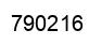 Número 790216 imagen negro