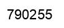Número 790255 imagen negro