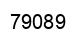 Number 79089 black image