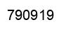 Number 790919 black image