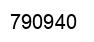 Number 790940 black image