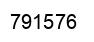 Number 791576 black image