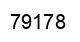 Número 79178 imagen negro