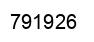 Número 791926 imagen negro