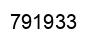 Number 791933 black image