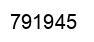 Number 791945 black image