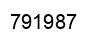 Número 791987 imagen negro