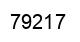 Number 79217 black image