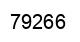 Number 79266 black image