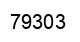 Número 79303 imagen negro