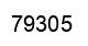 Número 79305 imagen negro