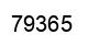 Number 79365 black image
