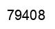 Number 79408 black image